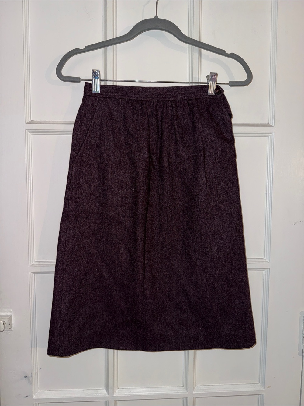 Vintage Classic Women's Wool A-Line Skirt